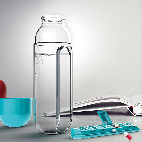 2-in-1 Water Bottle with Built-in Pill Organizer