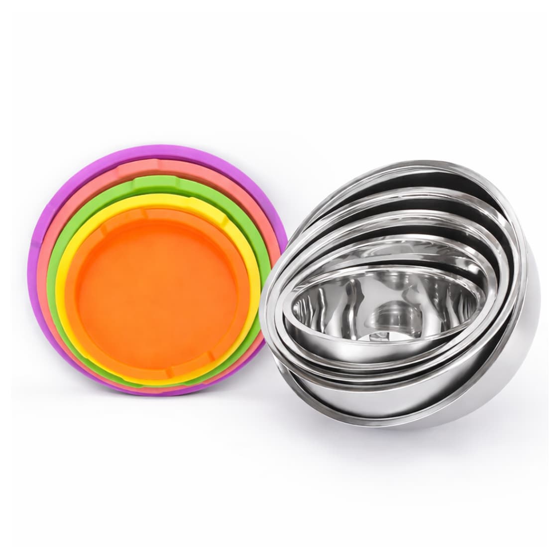 طقم بولات استيل بالغطاء – 5 قطع | Tawwy