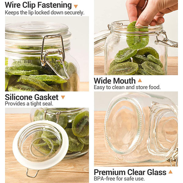 Airtight Glass Canister Set of 5