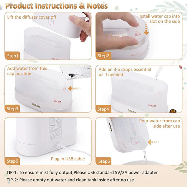 Aroma Diffuser & Humidifier with LED Light