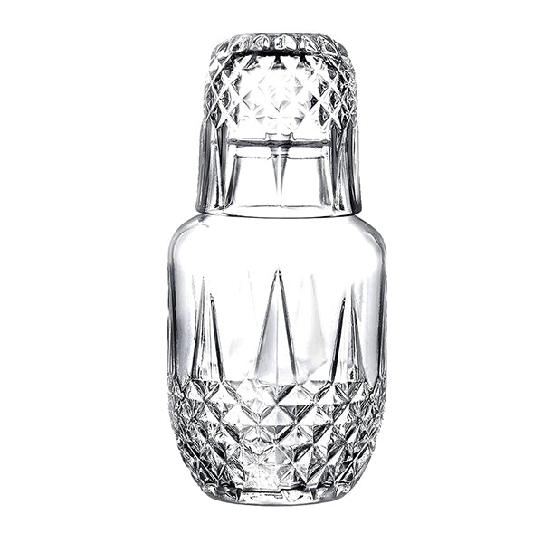 Bedside Diamond Water Bottle Glass Cup/Bottle Set