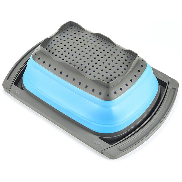 Collapsible Over-the-Sink Strainer Basket