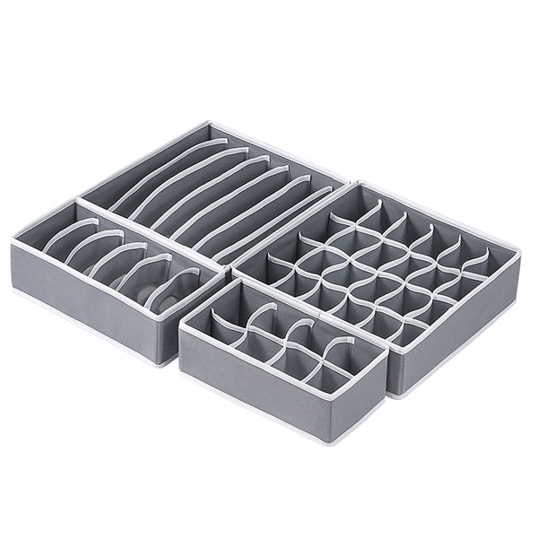 Foldable Drawer Organizer Set – 4-Pack