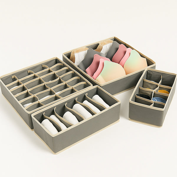 Foldable Drawer Organizer Set – 4-Pack