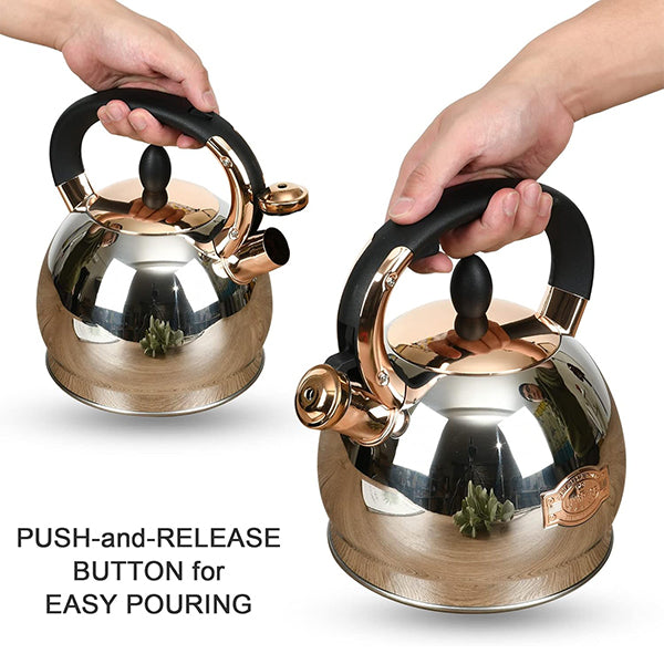 LuxGrace Stainless Steel Whistling Kettle