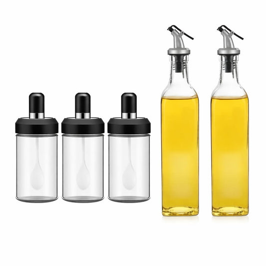 Oil and Seasoning Dispenser Set