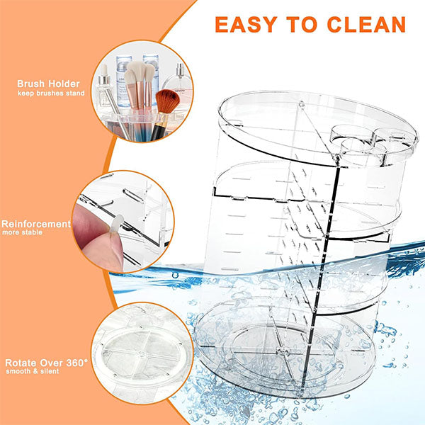 Rotating Makeup and Cosmetics Organizer