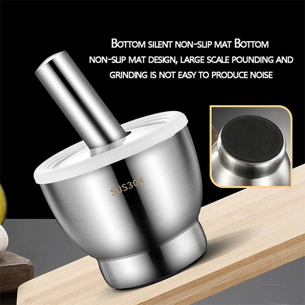 Stainless Steel Mortar and Pestle Set