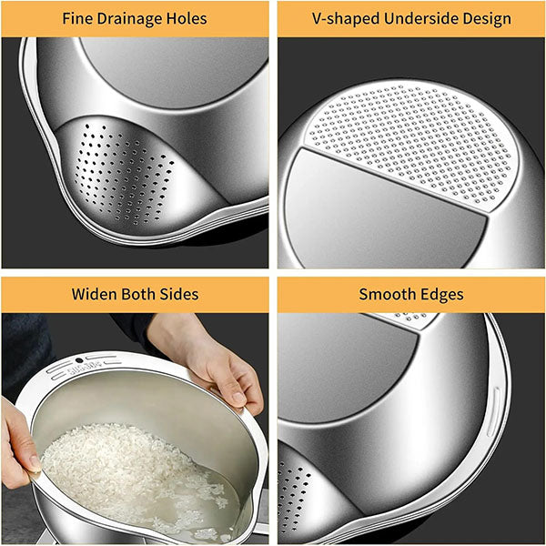 Stainless Steel Slanted Drain Bowl