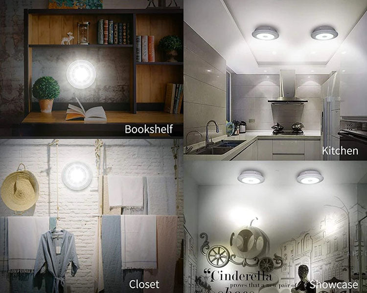 Wireless LED Push Lights