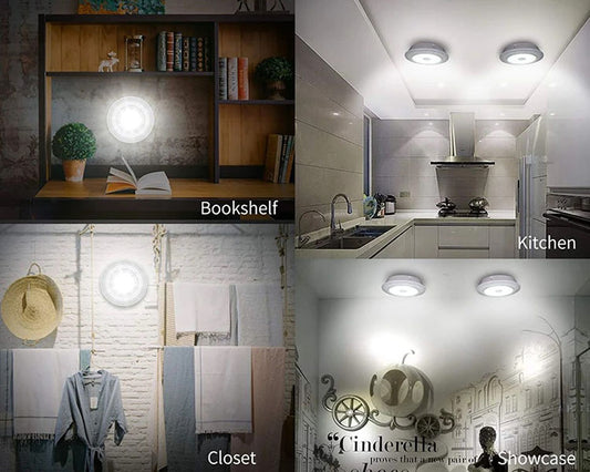 Wireless LED Push Lights