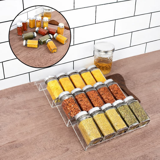 Z-Shape Acrylic Spice Drawer Organizer