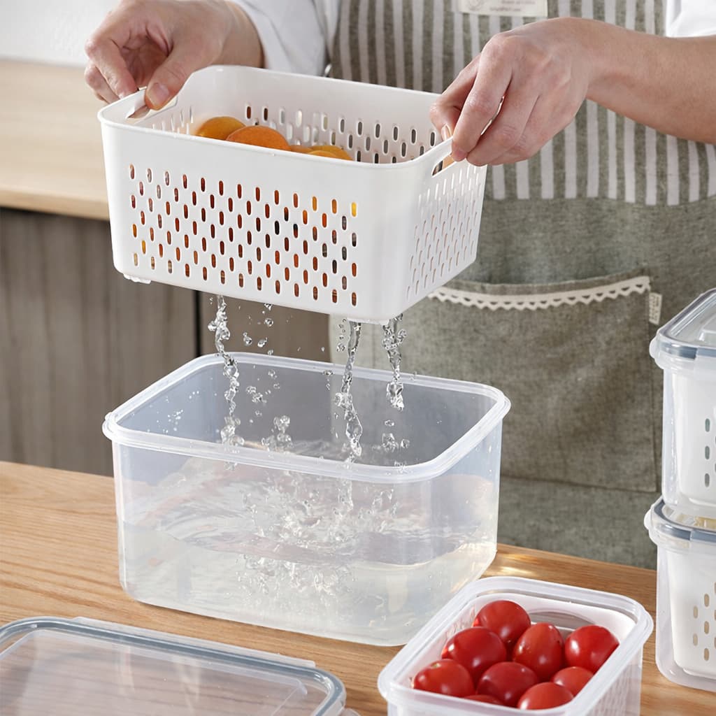 3 Piece Food Storage Containers with Inner Strainer | Tawwy