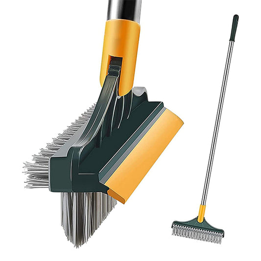 3 in 1  Rotating Scrub Brush with Long Handle
