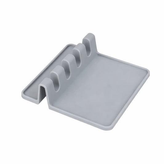 4-Slot Spoon & Utensil Rest with Drip Tray