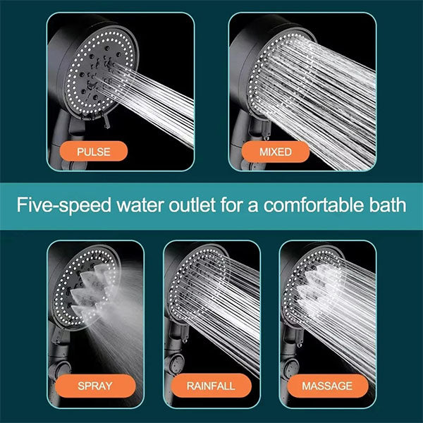 5-Mode High-Pressure Shower Head