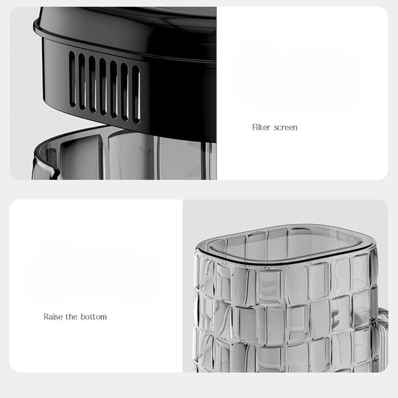 2 liter acrylic water jug with matching cups