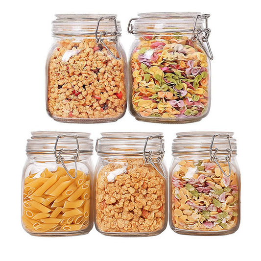 Airtight Glass Canister Set of 5