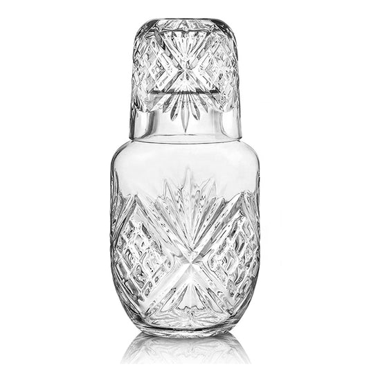 Bedside Starburst Water Bottle Glass Cup/Bottle Set