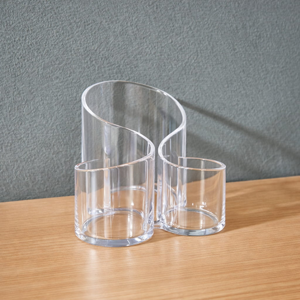 Clear Acrylic Makeup Brush Holder | Tawwy