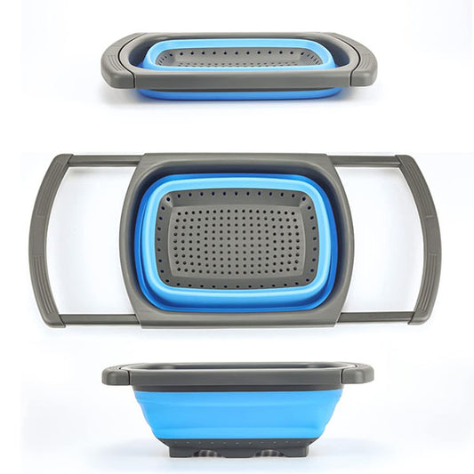 Collapsible Over-the-Sink Strainer Basket
