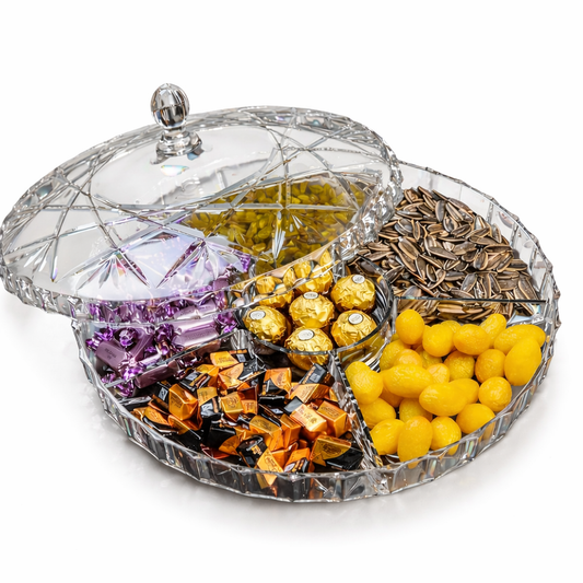 Acrylic Bonbonniere Snack Tray with Lid