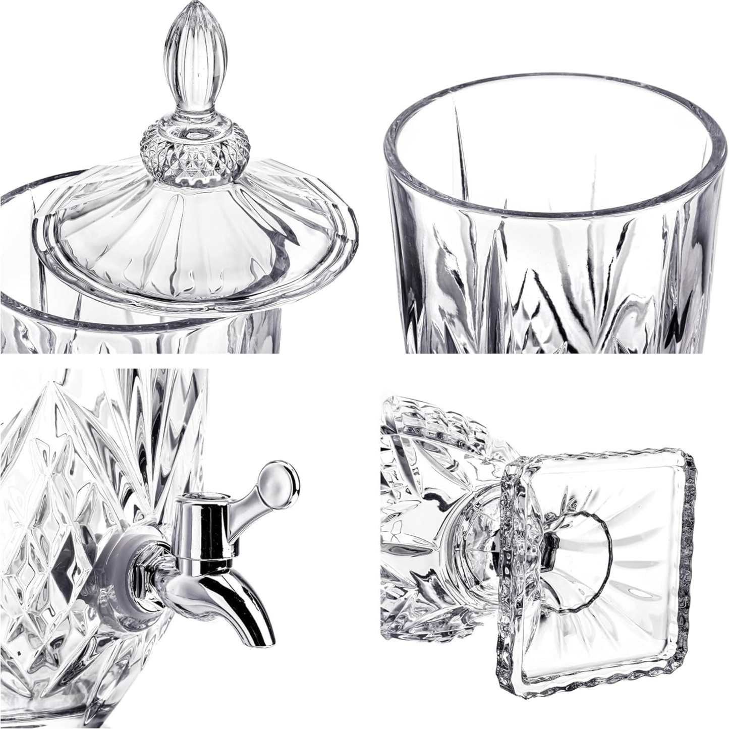 Glass Beverage Dispenser with Spigot – 2L