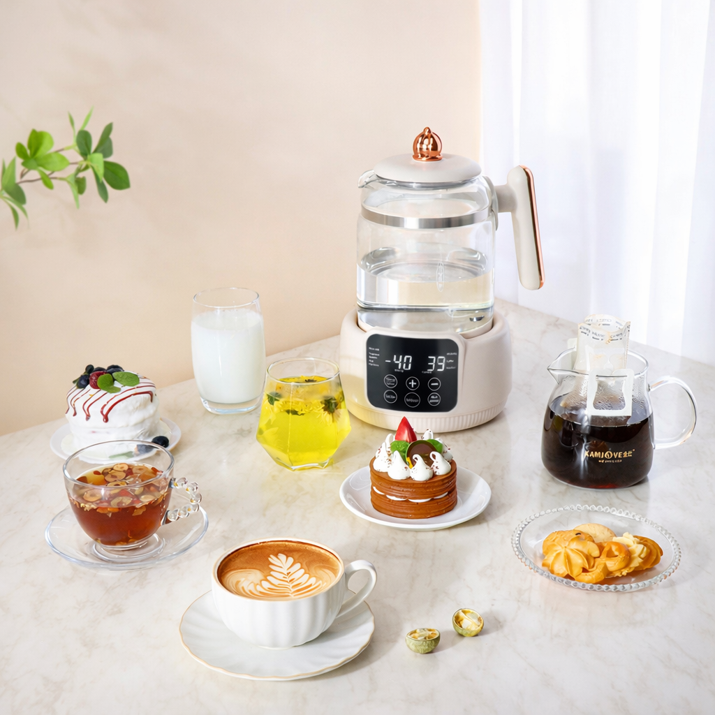 Glass Electric Kettle 1.5L With Digital Display | Tawwy