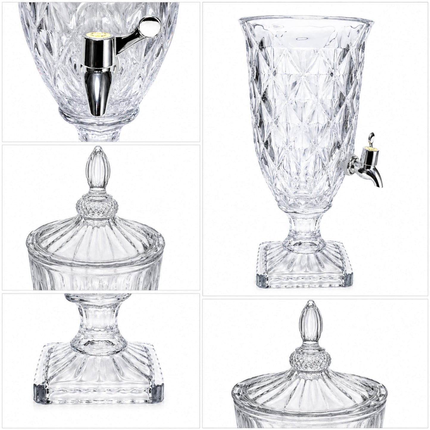 Glass Beverage Dispenser with Spigot – 2L | Tawwy