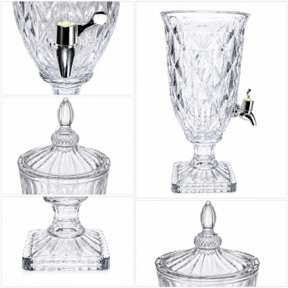 Glass Beverage Dispenser with Spigot – 2L