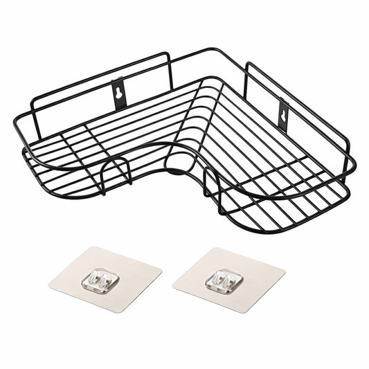 رف تخزين زاوية معدني للحمام والمطبخ