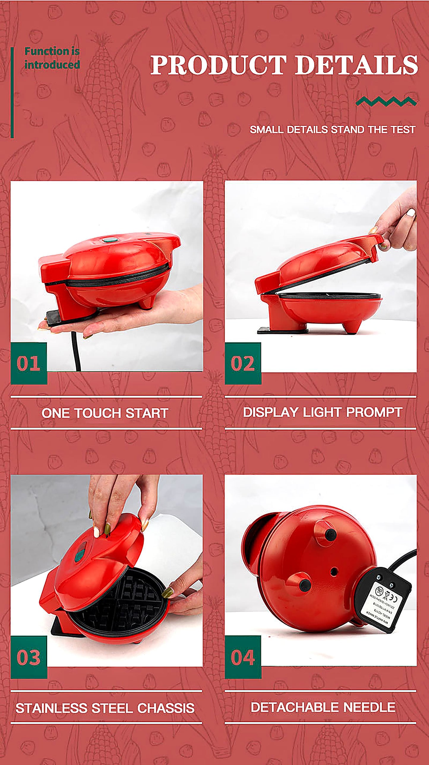 Mini Electric Waffle Maker | Tawwy