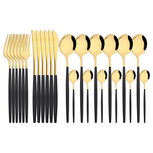 Stainless Steel Cutlery Set – 24-Piece